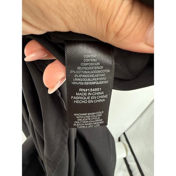 NEW WAYF Maxi Dress Women XS Black Tiered Cutout Puff Sleeve Cottage Minimalist - Picture 11 of 11